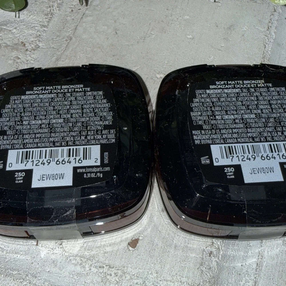 L'Oreal Infallible 24H Fresh Wear Bronzer Matte Waterproof #250‎ Light Lot Of 2